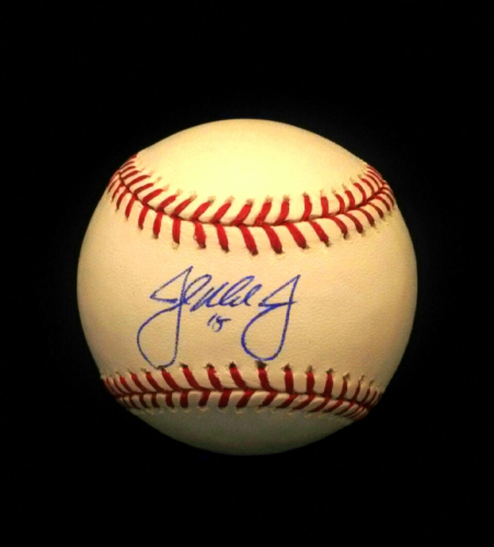 John Mayberry Jr. Signed OML Baseball