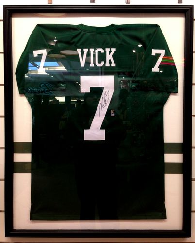 Michael Vick Autograph Jersey Framed