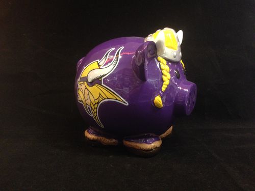 Minnesota Vikings Ceramic Piggybank