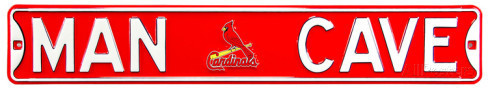 St. Louis Cardinals 6" x 36" Man Cave Steel Street Sign