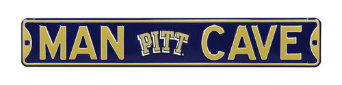 Pittsburgh Panthers 6" x 36" Man Cave Steel Street Sign
