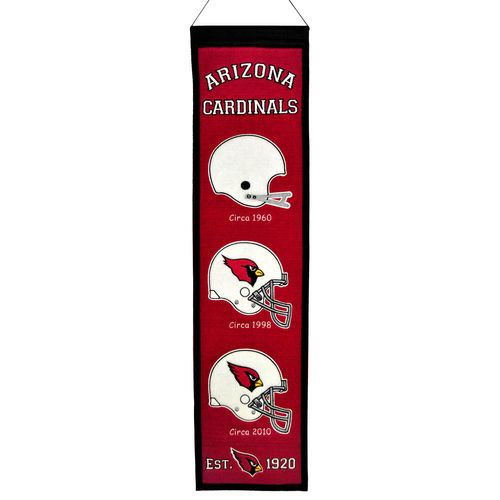 Arizona Cardinals Wool 8" x 32" Heritage Banner