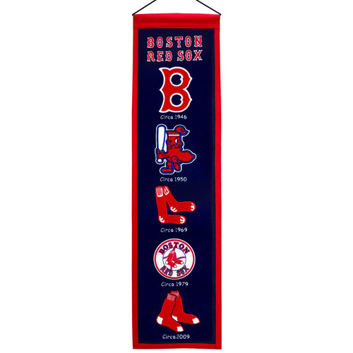 Boston Red Sox Wool 8" x 32" Heritage Banner