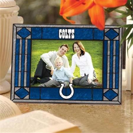 Indianapolis Colts Art Glass Picture Frame