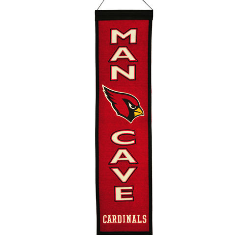 Arizona Cardinals Wool 8" x 32" Man Cave Banner