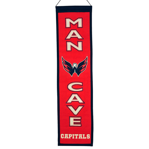 Washington Capitals Wool 8" x 32" Man Cave Banner