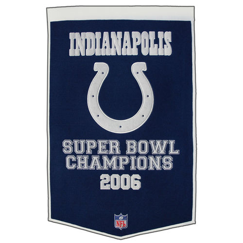 Indianapolis Colts Wool 24" x 36" Dynasty Banner
