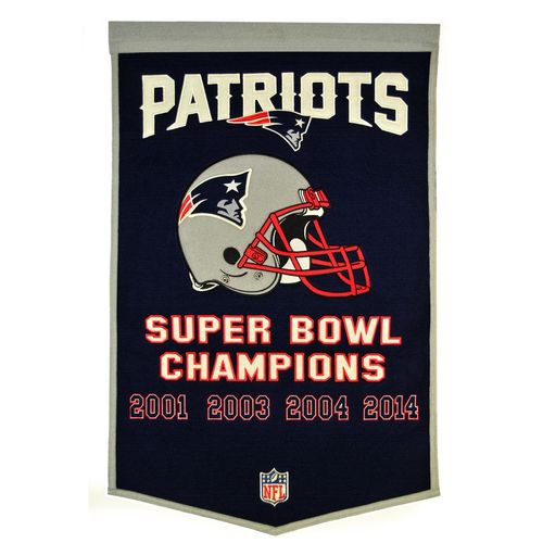 New England Patriots Wool 24" x 36" Dynasty Banner