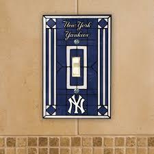 New York Yankees Art Glass Switch Plate