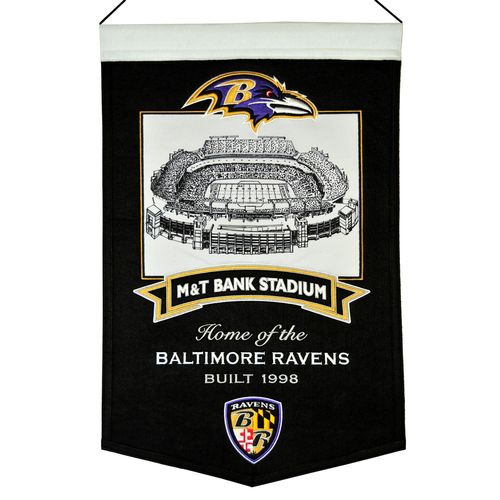 Baltimore Ravens M&T Bank Stadium Wool 15" x 20" Commemorative Banner