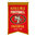 San Francisco 49ers Wool 14" x 22" Nations Banner