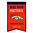 Denver Broncos Wool 14" x 22" Nations Banner