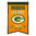 Green Bay Packers Wool 14" x 22" Nations Banner