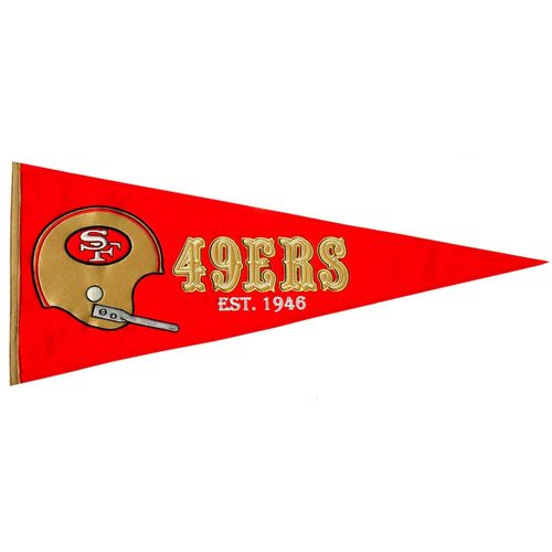 San Francisco 49ers Wool 32" x 13" Traditions Pennant