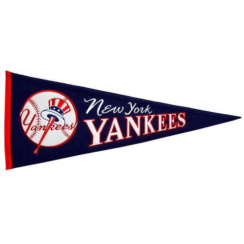 New York Yankees Wool 13" x 32" Cooperstown Throwback Pennant