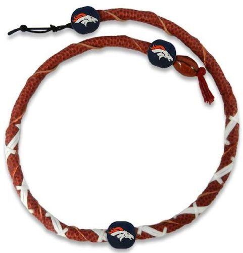 Denver Broncos Classic NFL Spiral Football Necklace