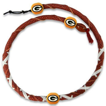 Green Bay Packers Classic NFL Spiral Football Necklace
