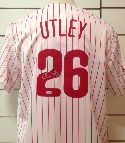 Chase Utley Signed Phillies Jersey #26