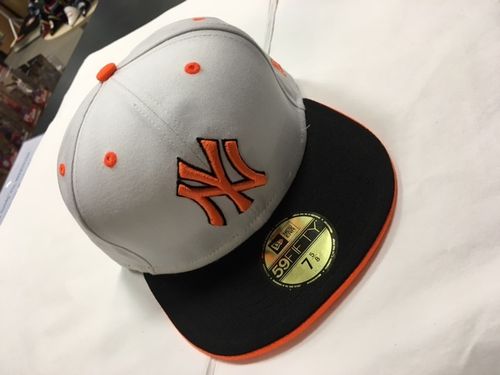 New York Yankees Orange/White/Black Fitted Hat