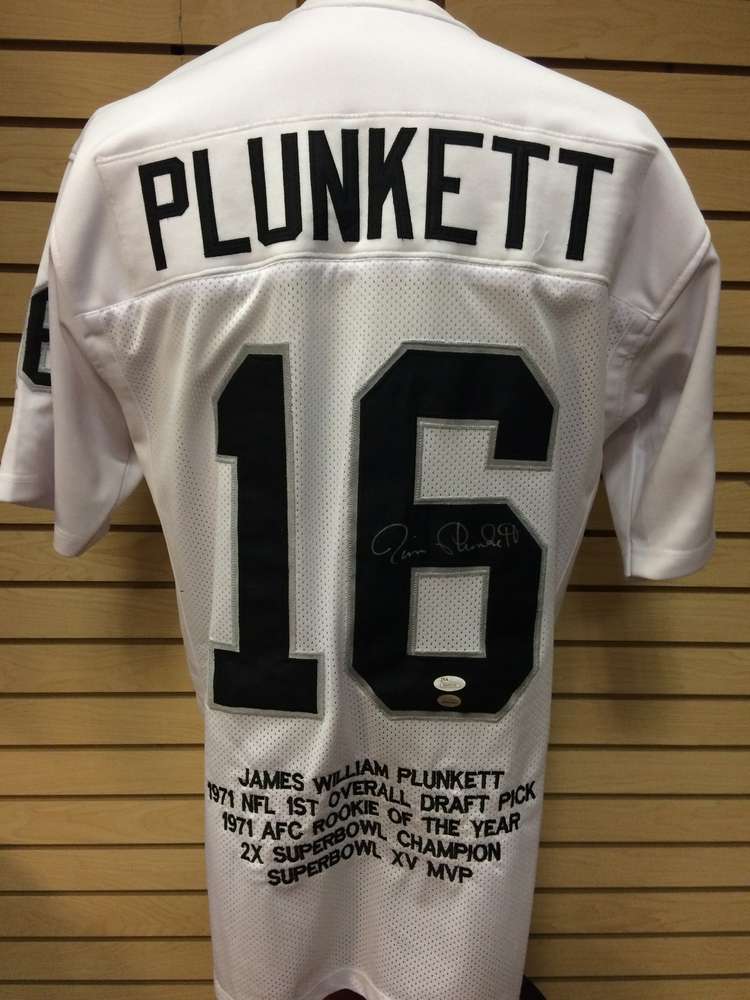 Jim Plunkett Autographed Oakland Raiders Jersey #16