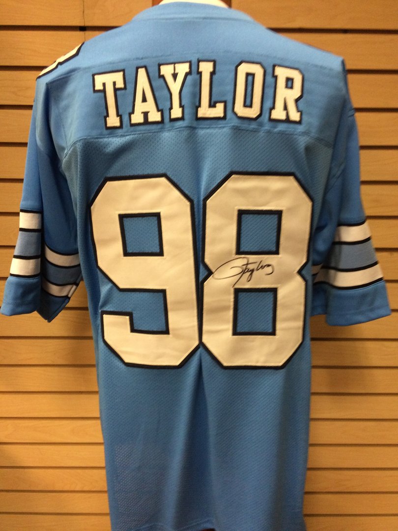 Lawrence Taylor Autographed UNC Tar 