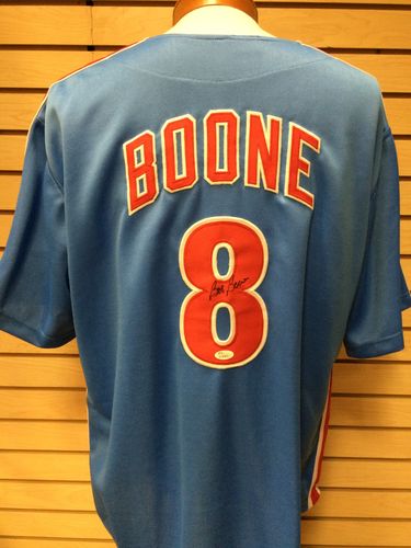 Bob Boone Autographed Philadelphia Phillies Jersey #8