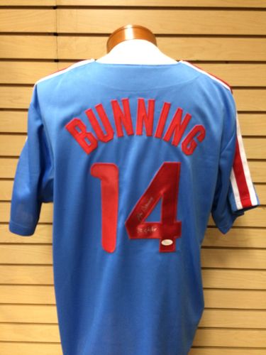 Jim Bunning Autographed Philadelphia Phillies Jersey #14