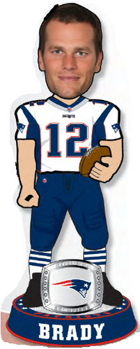 Tom Brady 3' Super Bowl Bobble Head Statue