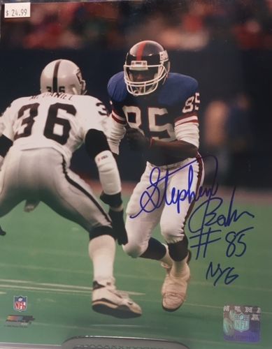 New York Giants Stephen Baker Autograph 8x10 Photo