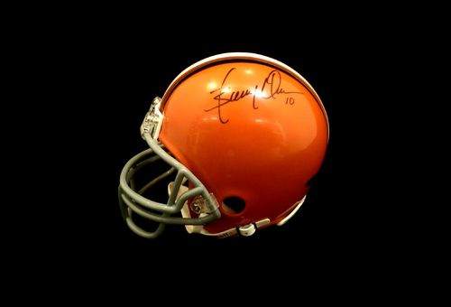 Cleveland Browns Brady Quinn Autographed Mini Helmet