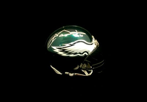 Philadelphia Eagles Akeem Jordan Autographed Mini Helmet