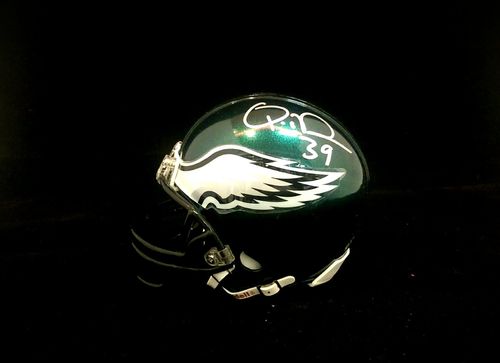 Philadelphia Eagles Quintin Demps Autographed Mini Helmet