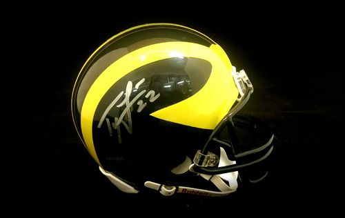 University of Michigan Ty Law Autographed Mini Helmet