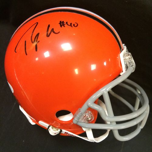 Peyton Hillis Autographed Cleveland Browns Mini Helmet