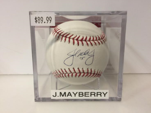 John Mayberry Jr Autograph OML Baseball