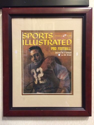Jim Brown Sports Illustrated Cover Autographed/Framed Picture