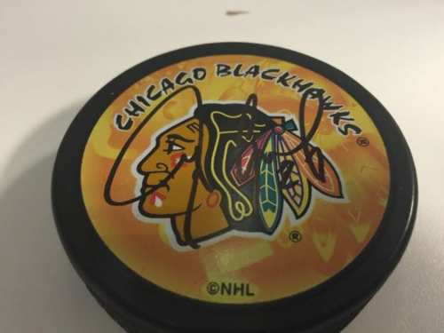 Chicago Blackhawks Jeremy Roenick Autograph Hockey Puck