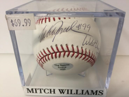 Mitch Williams Autograph OML Baseball