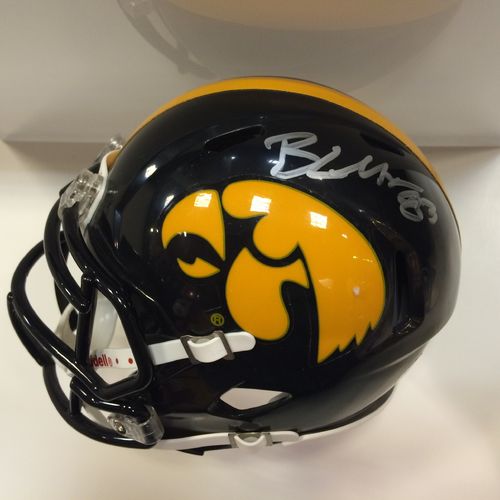 Brandon Myers Autographed Iowa Hawkeyes Mini Helmet