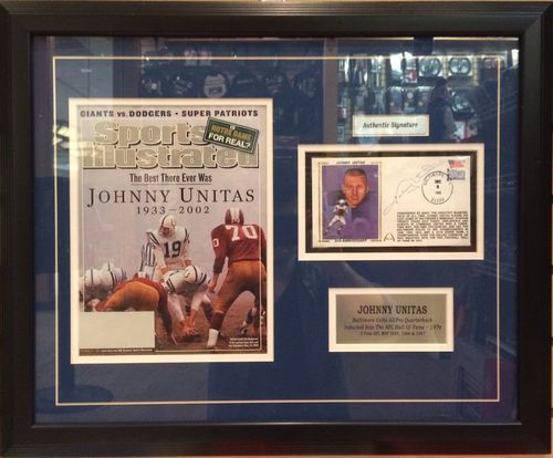 Johnny Unitas Autographed/Framed Sports Illustrated Cover