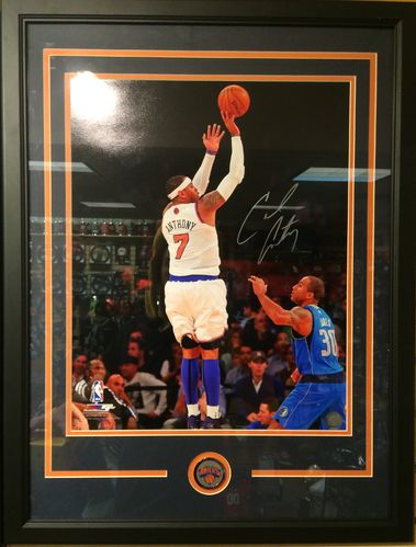 Carmello Anthony Autographed/Framed Picture