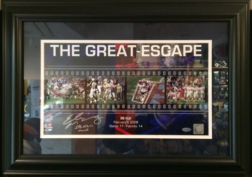 Eli Manning The Great Escape Autographed/Framed Picture