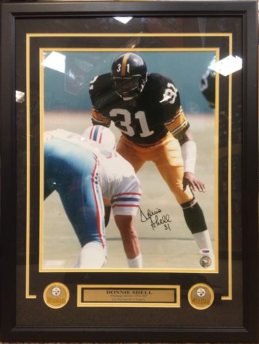 Donnie Shell Autographed Framed Picture229.