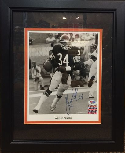 Walter Payton, "Sweetness", Autographed Framed Picture