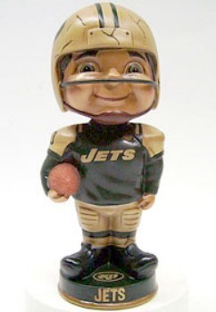 New York Jets Retro Bobble Head Figurine
