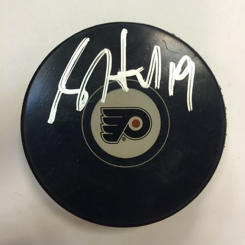 Philadelphia Flyers Brett Hull Autographed Hockey Puck