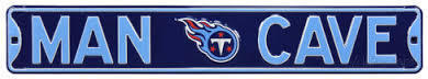 Tennessee Titans Navy 6" x 36" Man Cave Steel Street Sign
