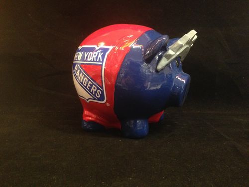 New York Rangers Ceramic Piggybank