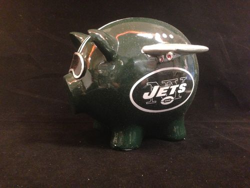 New York Jets Ceramic Piggybank