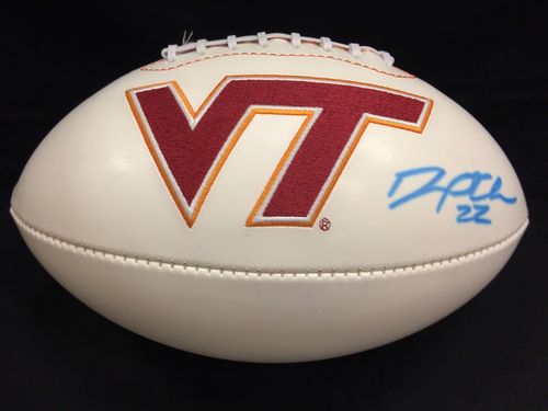 David Wilson Autographed Virginia Tech Hokies Football